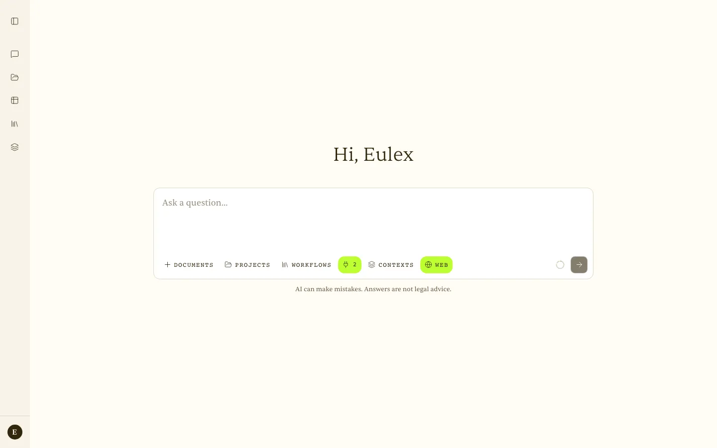 Assistant — initial state